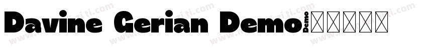 Davine Gerian Demo字体转换